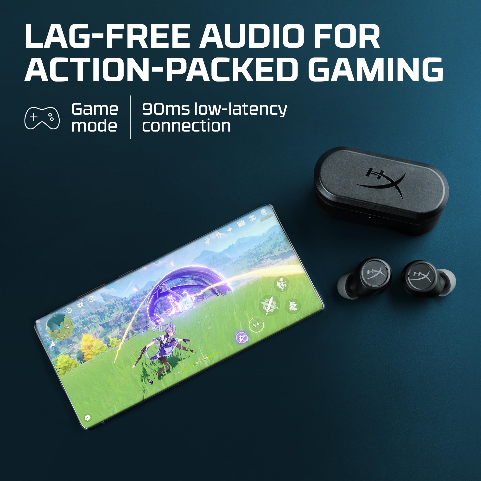 Foto 5 | Audífonos True Wireless Negros con Bluetooth-Venta Internacional