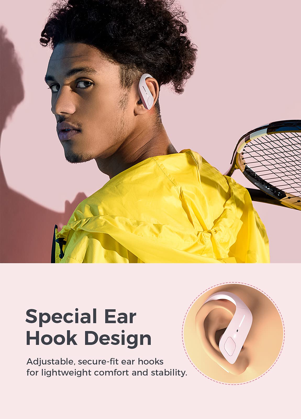 Foto 4 pulgar | Audífonos True Wireless Rosas con Bluetooth-Venta Internacional