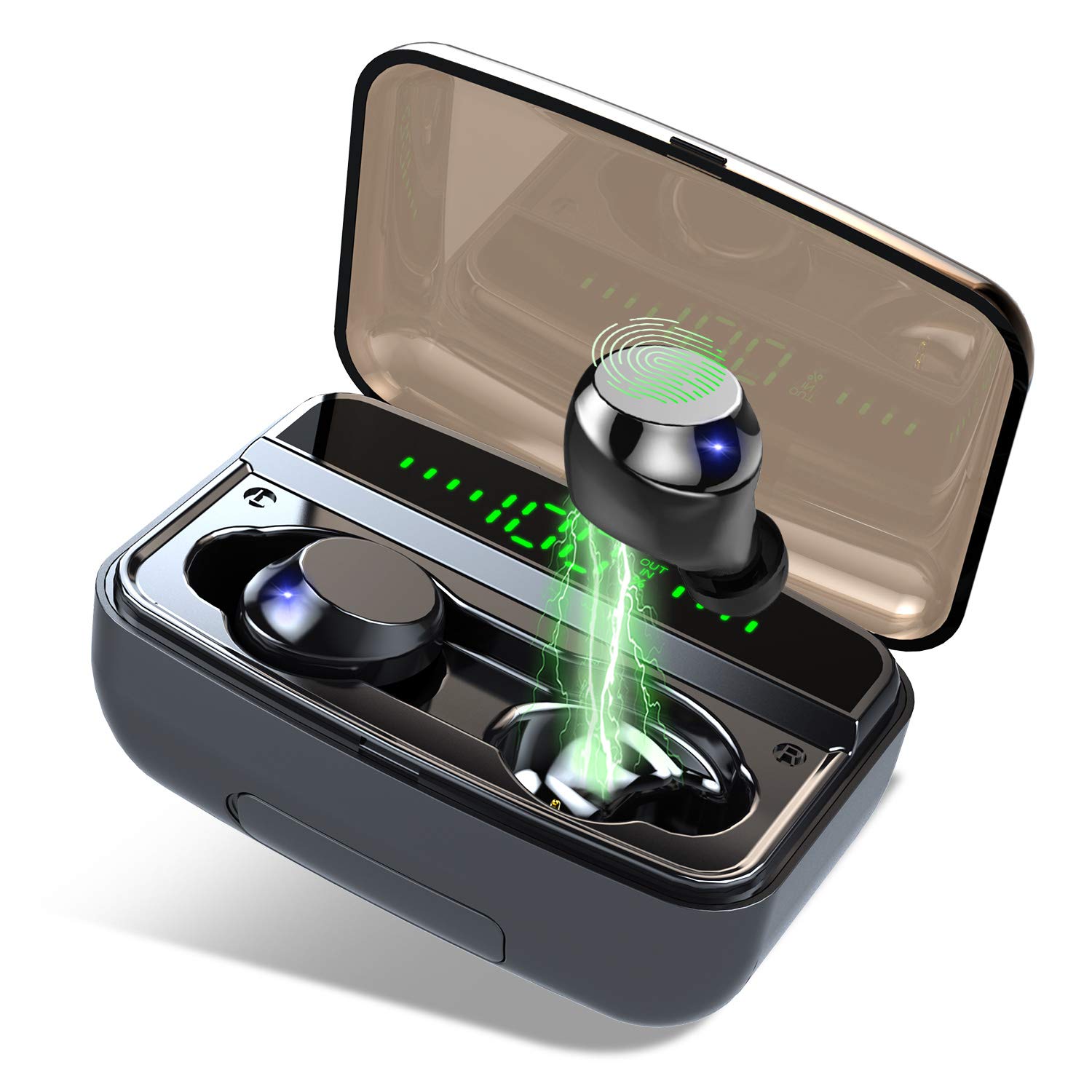 Foto 2 pulgar | Audífonos True Wireles Donerton Negros con Bluetooth-Venta Internacional