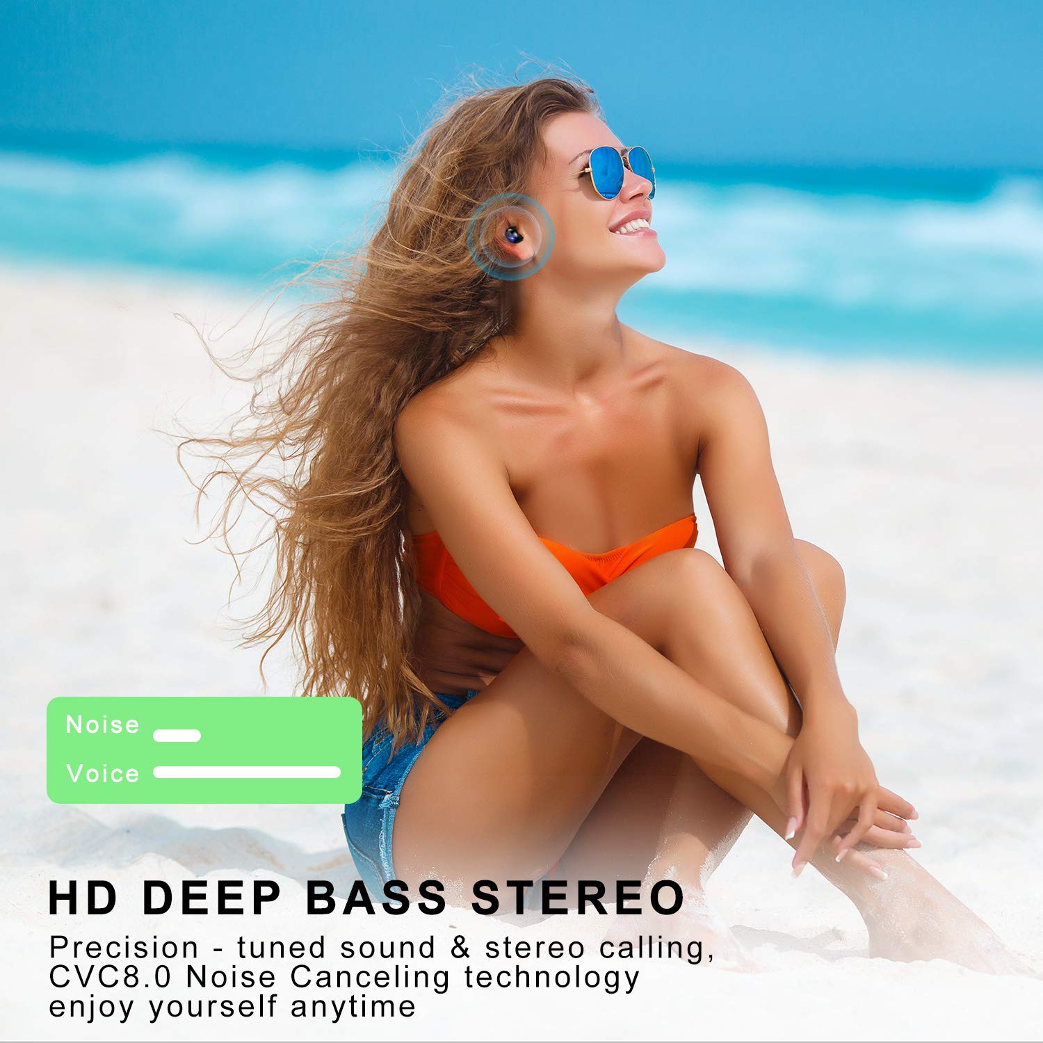 Foto 4 | Audífonos True Wireles Donerton Negros con Bluetooth-Venta Internacional