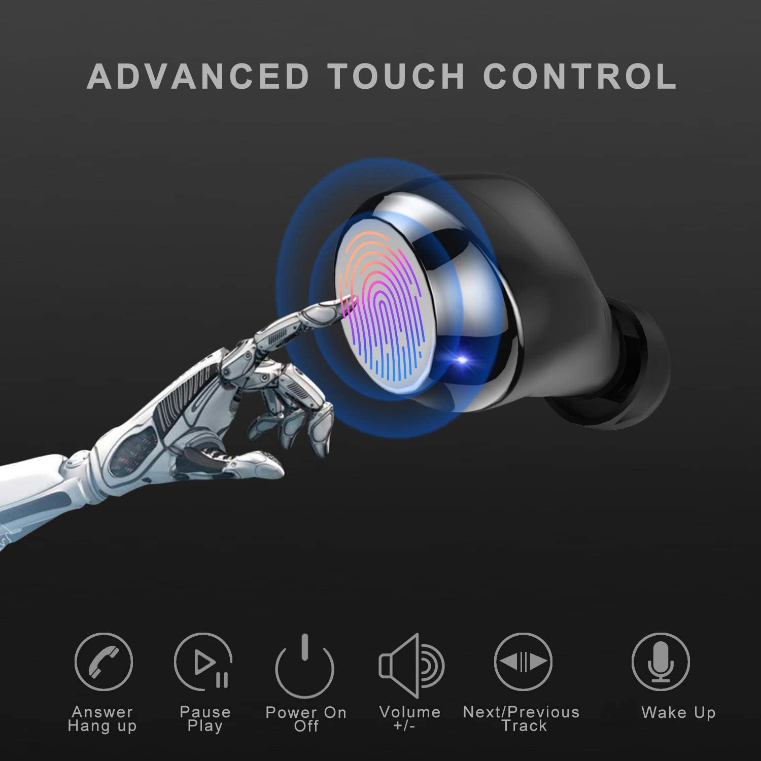 Foto 6 pulgar | Audífonos True Wireles Donerton Negros con Bluetooth-Venta Internacional