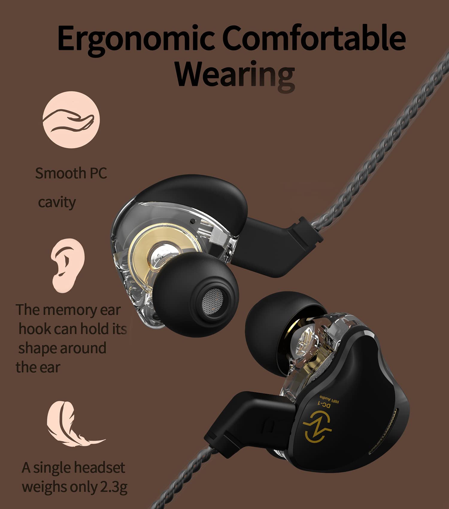 Foto 5 pulgar | Auriculares con Monitor Intraural Ccz Coffee Bean 1dd Iem Hifi - Venta Internacional