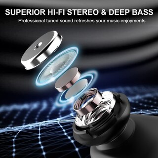 Foto 2 | Auriculares Inalámbricos Motast Bluetooth 5.1 Ipx7 40h Playtime - Venta Internacional
