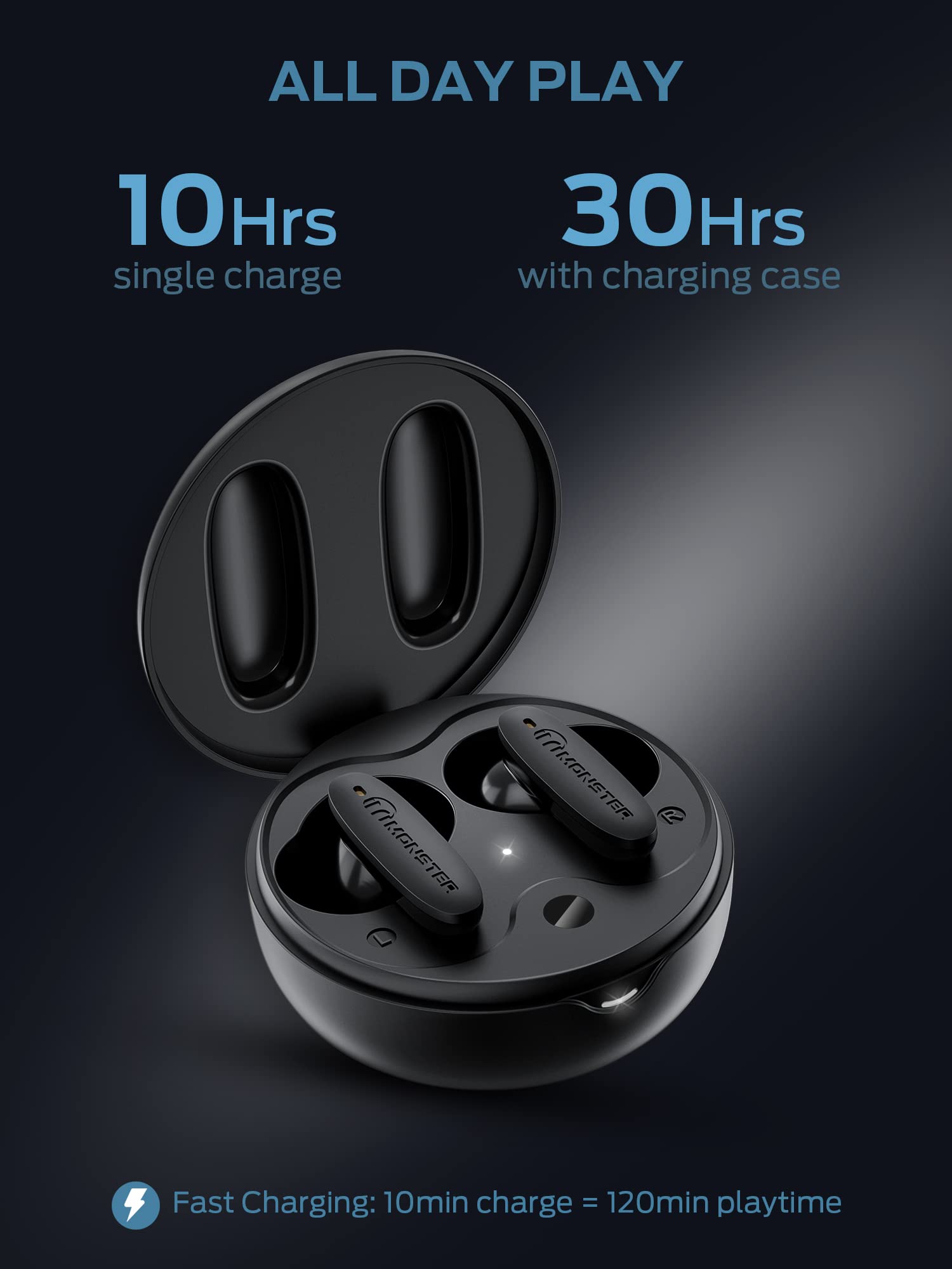 Foto 6 pulgar | Auriculares Monster Clarity 108 Anc Bluetooth 5.2 Inalámbricos 30h - Venta Internacional