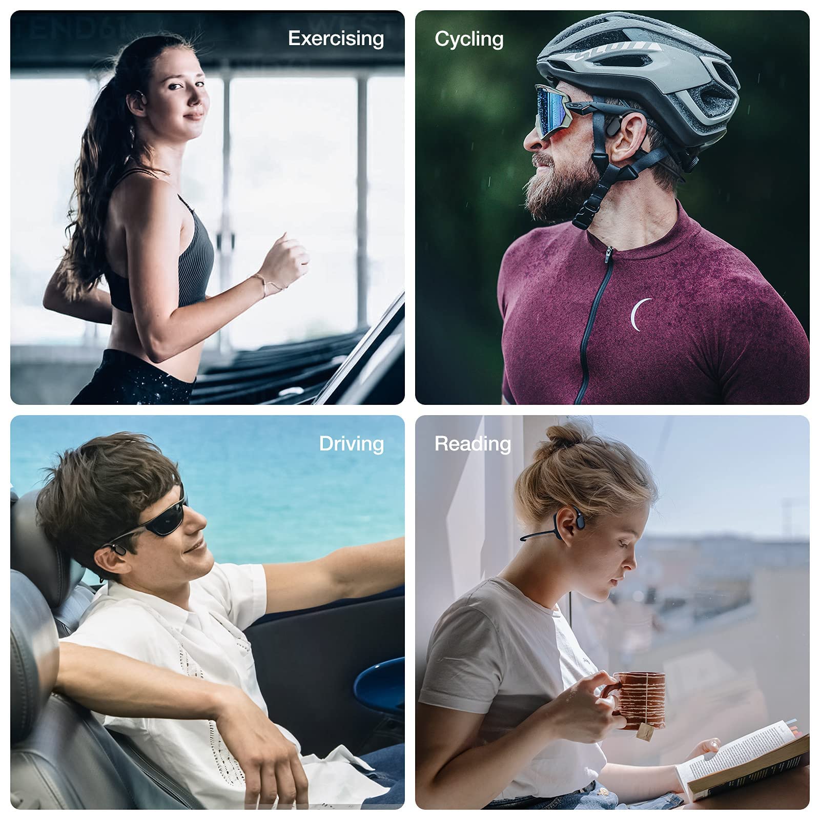 Foto 4 | Auriculares Inalámbricos Moing Negros Air Conduction - Venta Internacional