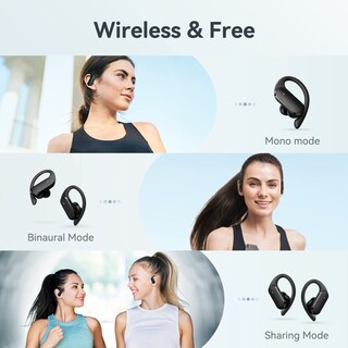 Foto 6 | Auriculares Inalámbricos Bluetooth Color Negro - Venta Internacional
