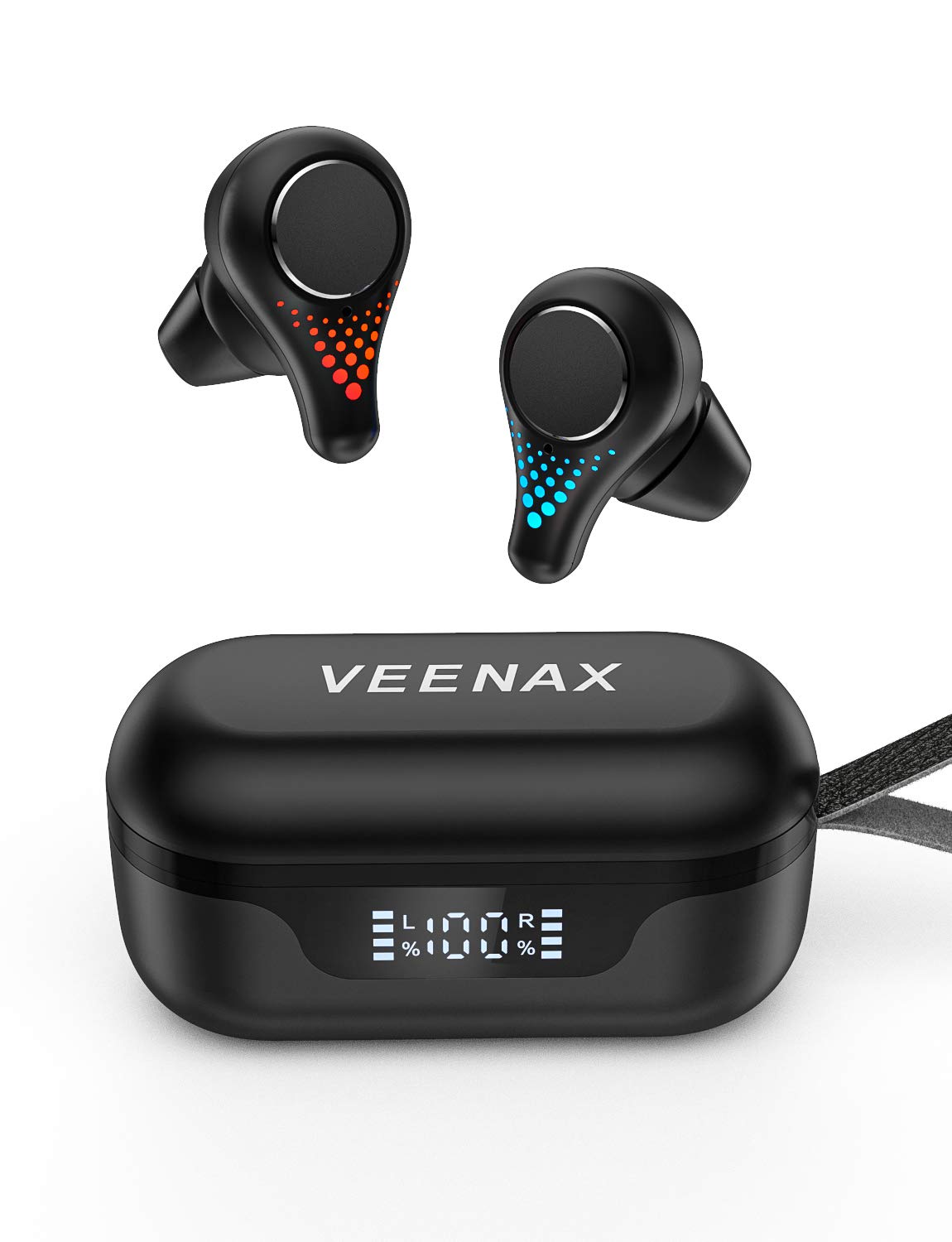 Foto 2 pulgar | Audífonos Inalámbricos Veenax T8 Bluetooth 5.0 con Micrófono 30 H de Tiempo de Reproducción - Venta Internacional