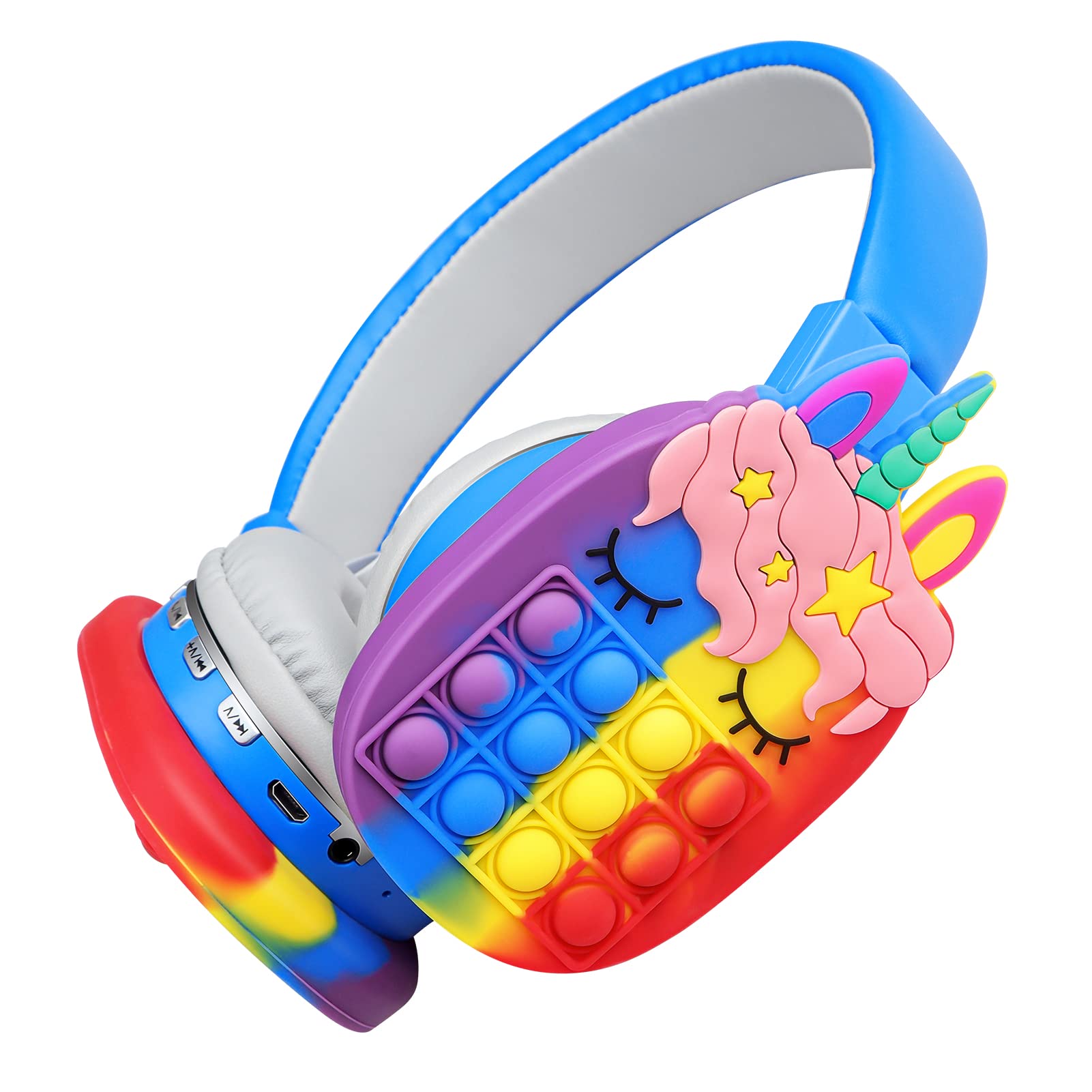 Foto 2 pulgar | Auriculares Bluetooth Wesadn Ah-806 Azules para Niños - Venta Internacional