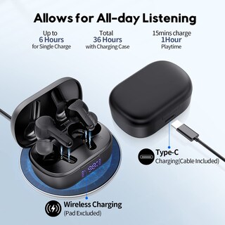 Foto 2 | Auriculares Inalámbricos Mozoter Bluetooth 5.3 - Venta Internacional