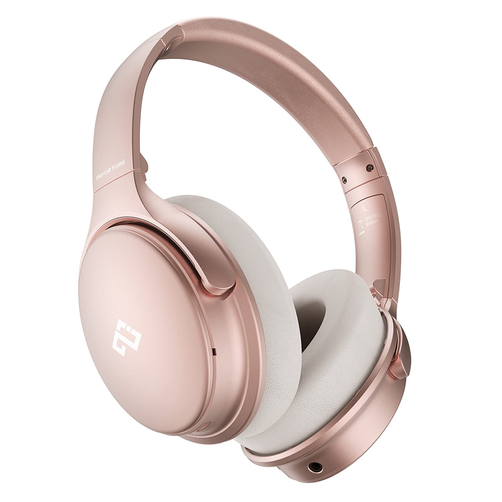 Foto 2 pulgar | Auriculares Infurture Rose Gold con Cancelación Activa de Ruido H1 - Venta Internacional