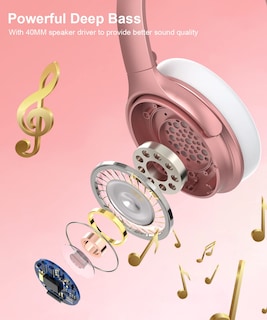 Foto 3 | Auriculares Infurture Rose Gold con Cancelación Activa de Ruido H1 - Venta Internacional