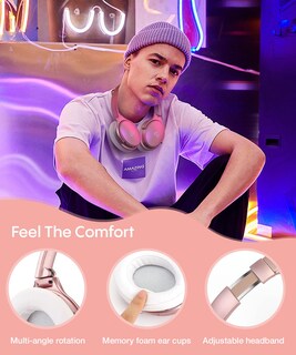 Foto 6 | Auriculares Infurture Rose Gold con Cancelación Activa de Ruido H1 - Venta Internacional