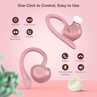 Foto 6 | Auriculares Inalámbricos Comiso E6 Bluetooth 5.1 Rosa - Venta Internacional
