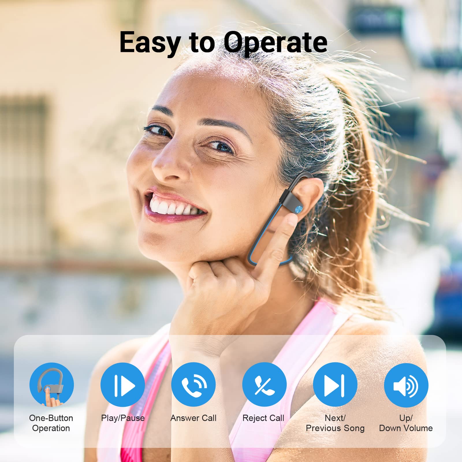 Foto 8 pulgar | Auriculares Bluetooth Livikey Ipx7 Gris - Venta Internacional