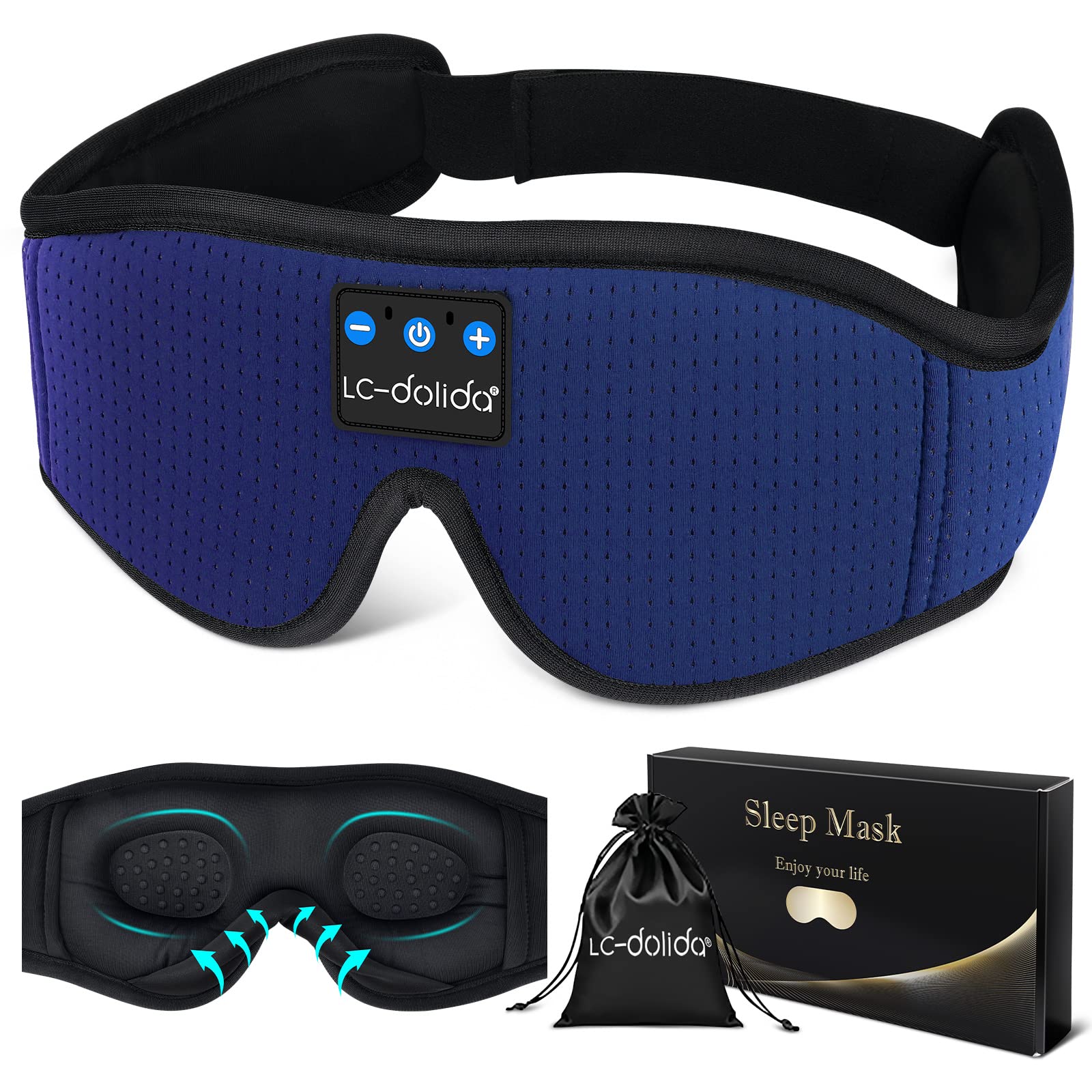 Foto 2 pulgar | Auriculares Bluetooth Sleep Mask Lc-dolida para Hombre - Venta Internacional