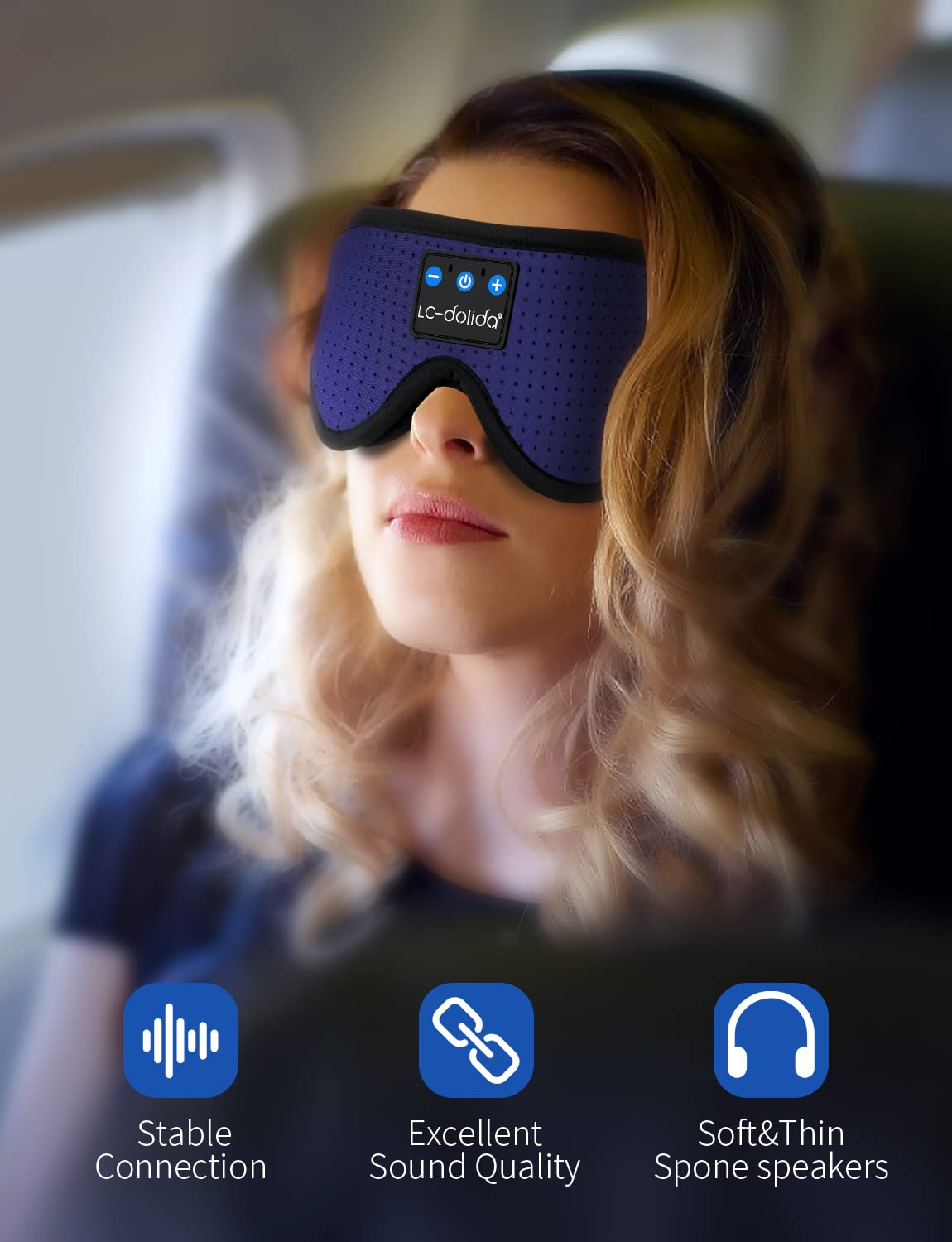 Foto 6 pulgar | Auriculares Bluetooth Sleep Mask Lc-dolida para Hombre - Venta Internacional