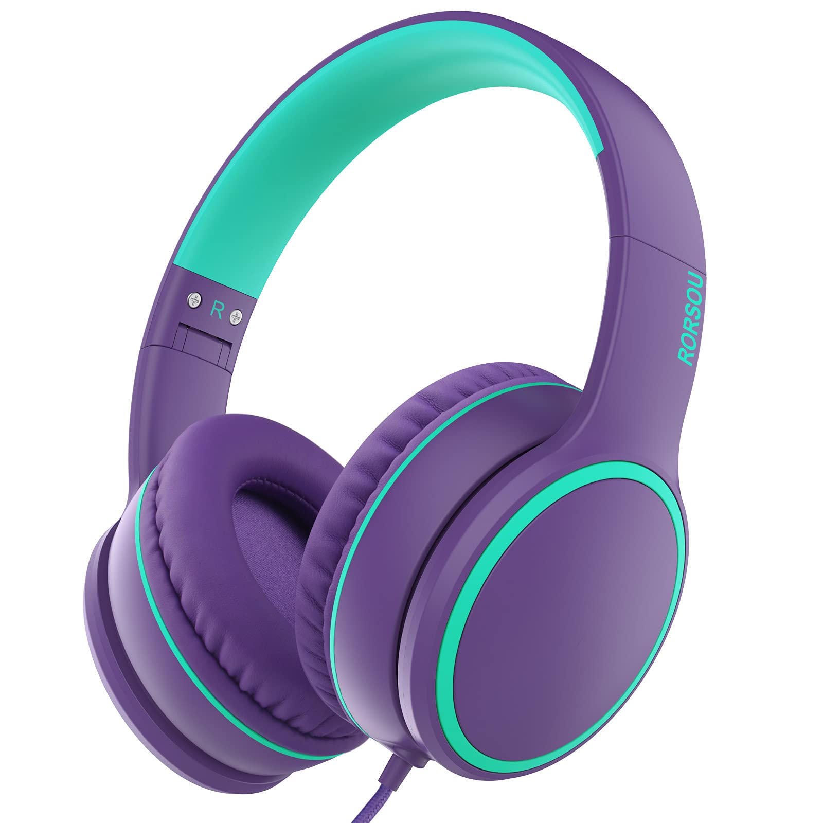 Foto 2 pulgar | Auriculares Supraaurales Rorsou R10 con Micrófono Morados - Venta Internacional