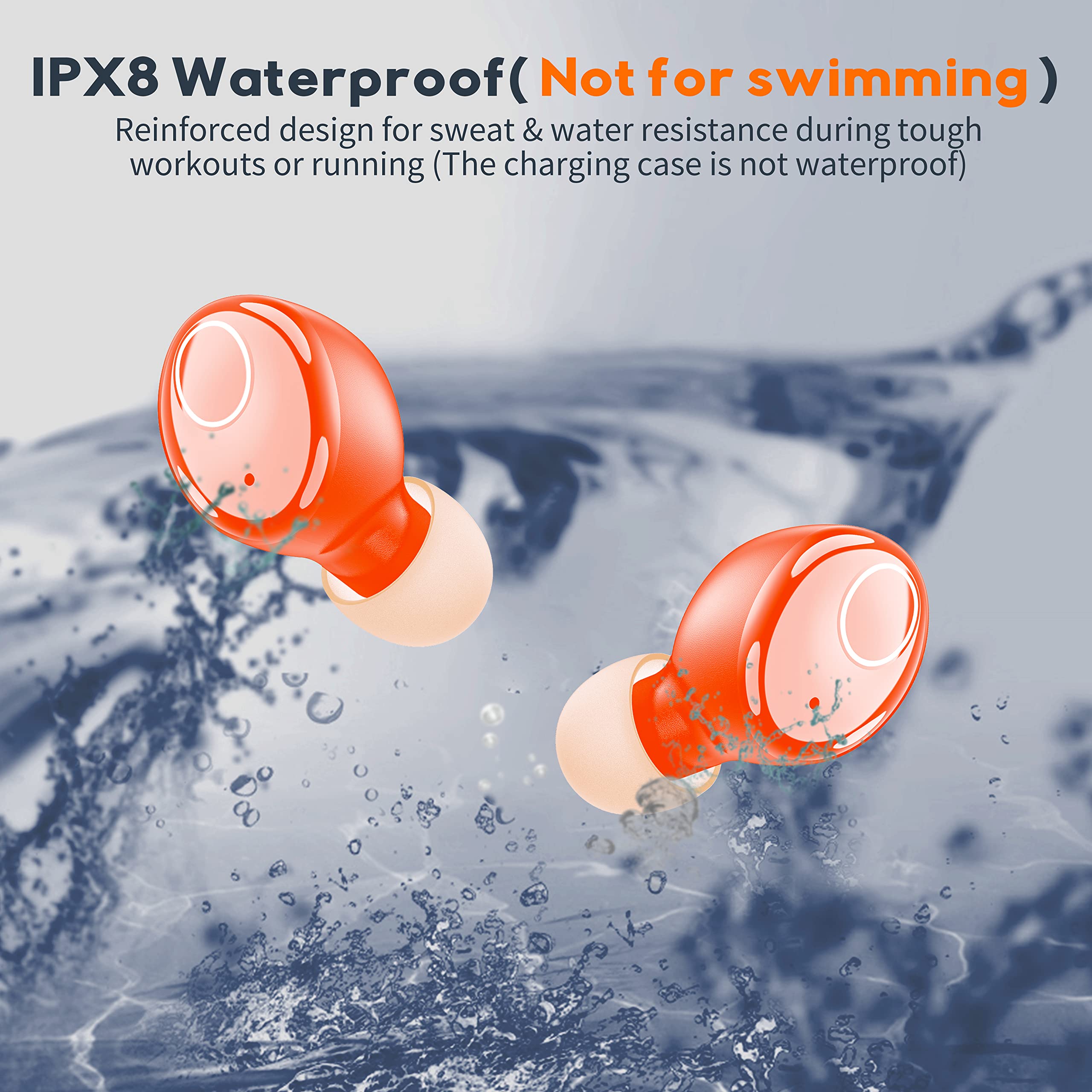 Foto 6 pulgar | Auriculares Bluetooth Kurdene S8 Pro 48h Playtime Ipx8 a Prueba de Agua - Venta Internacional