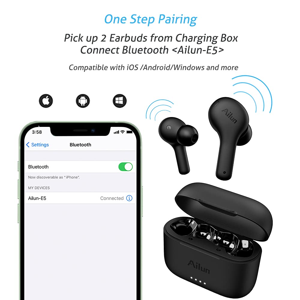 Foto 5 pulgar | Auriculares True Wireless Ailun E5 Enc con Cancelación de Ruido - Venta Internacional