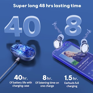 Foto 3 | Auriculares con Bluetooth Kurdene S8 48h Playtime Ipx8 Impermeables - Venta Internacional