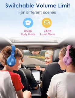 Foto 5 | Auriculares Nabevi Kids con Micrófono Límite de Volumen 91 Db - Venta Internacional