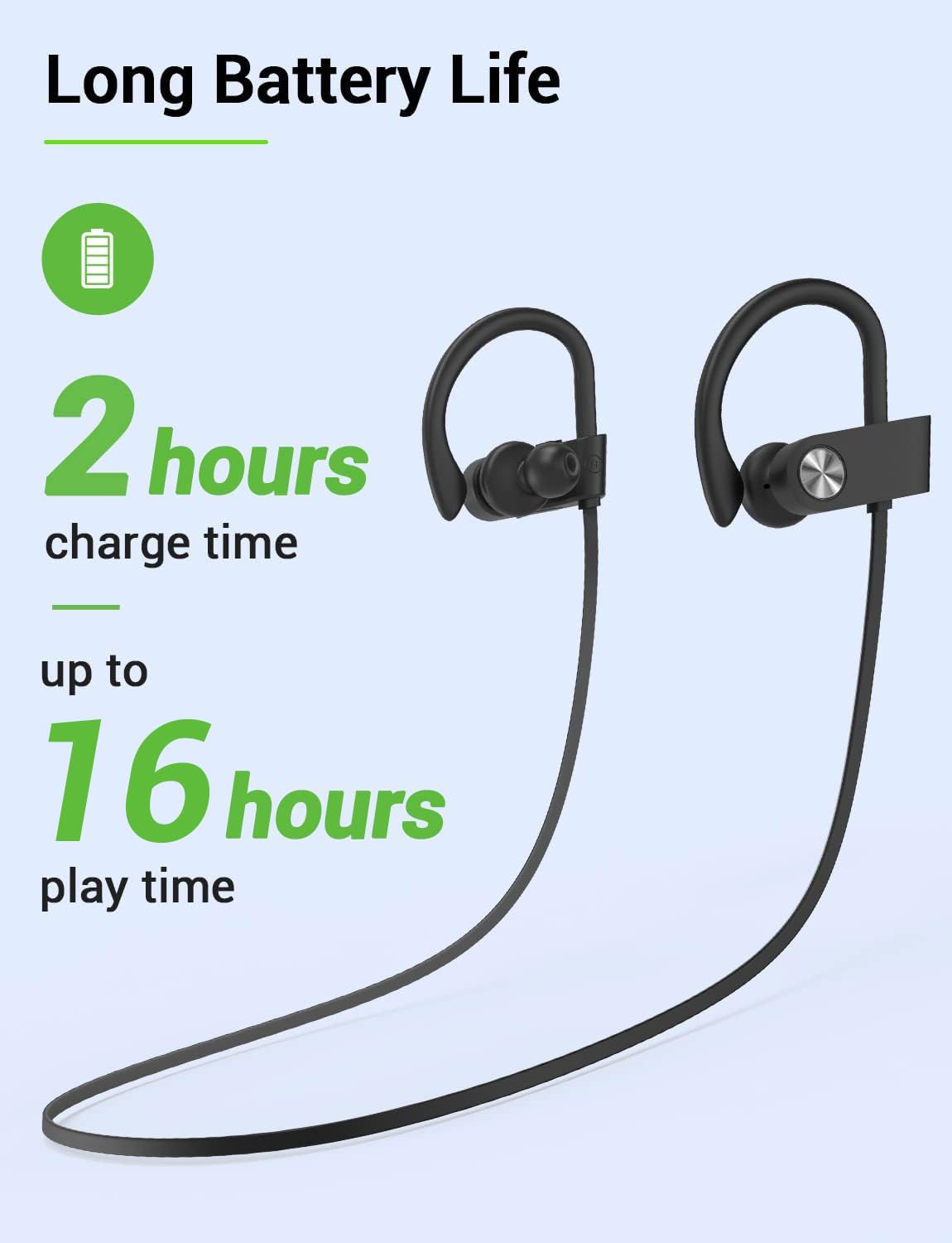 Foto 7 pulgar | Auriculares Bluetooth Stive 5.3 Auriculares Deportivos Inalámbricos Ipx7 - Venta Internacional
