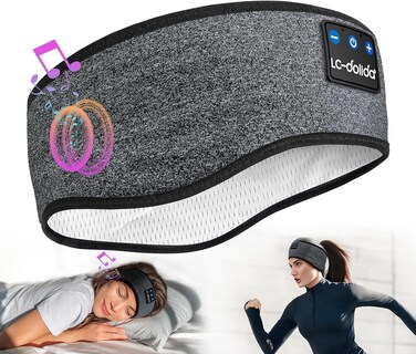 Foto 1 | Auriculares Con Diadema Para Dormir Lc-dolida Bluetooth 5.2 Fashion Grey - Venta Internacional