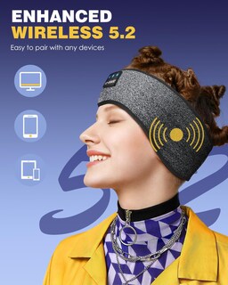 Foto 4 | Auriculares Con Diadema Para Dormir Lc-dolida Bluetooth 5.2 Fashion Grey - Venta Internacional