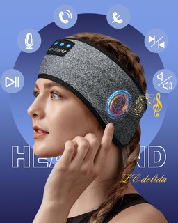 Foto 7 | Auriculares Con Diadema Para Dormir Lc-dolida Bluetooth 5.2 Fashion Grey - Venta Internacional