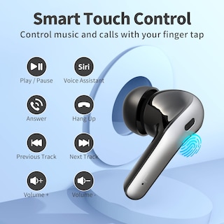 Foto 4 | Auriculares Bluetooth Tagry True Wireless Reproducción de 60 Horas - Venta Internacional