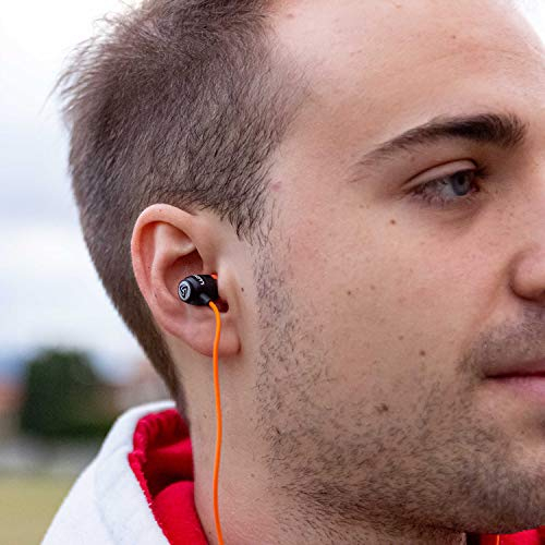 Foto 4 pulgar | Auriculares Ludos Micrófono Control de Volumen Anaranjados - Venta Internacional