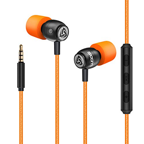 Foto 7 pulgar | Auriculares Ludos Micrófono Control de Volumen Anaranjados - Venta Internacional