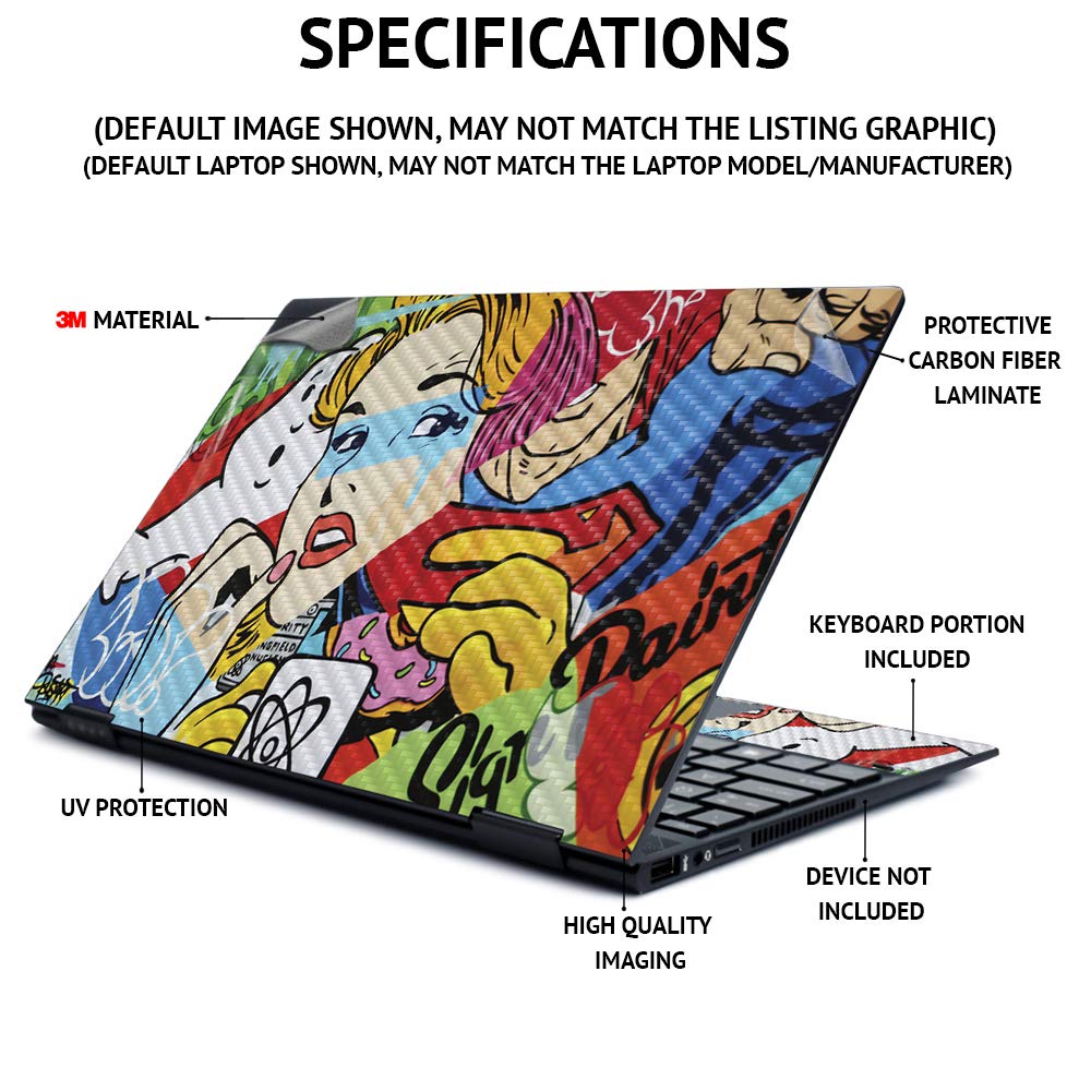 Foto 6 pulgar | Skin Mightyskins de Fibra de Carbono para Lenovo Ideapad S340 15 - Venta Internacional