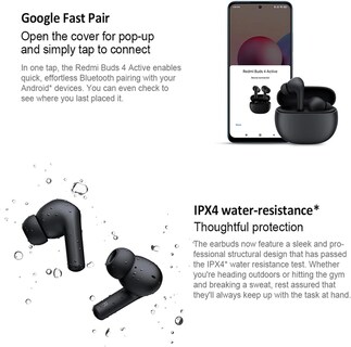 Foto 7 | Auriculares Xiaomi Redmi Buds 4 Active Bluetooth 5.3 con Cancelación de Ruido y Función Táctil