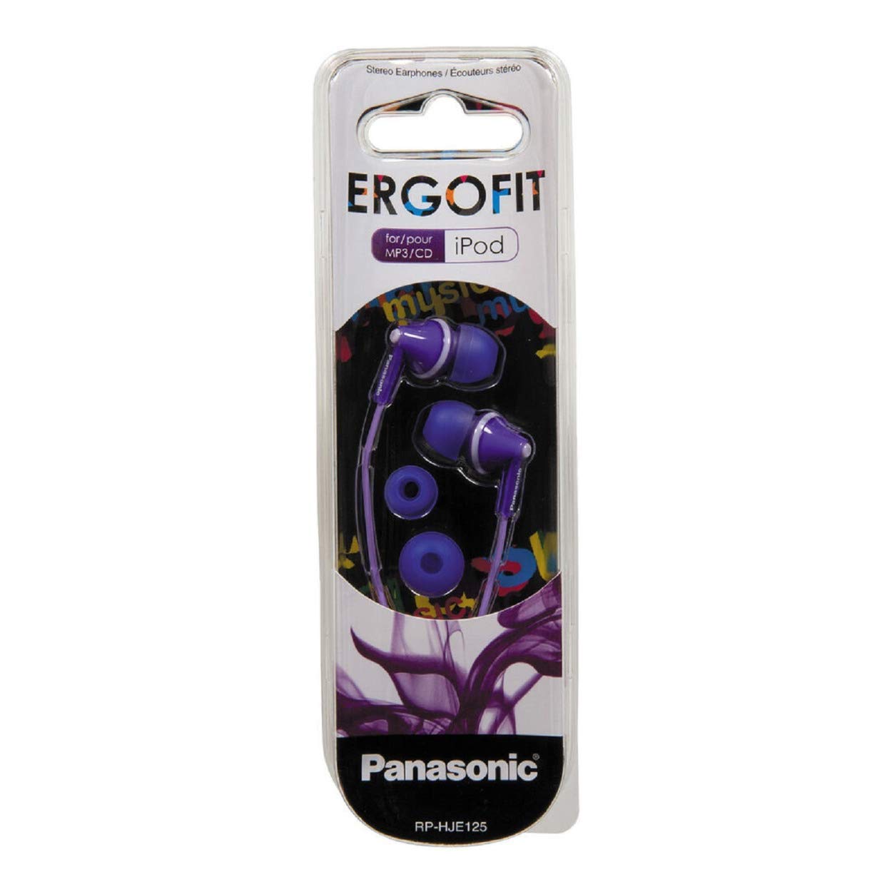 Foto 3 pulgar | Auriculares Panasonic Rp-hje125-v Ergo Fit Morados - Venta Internacional