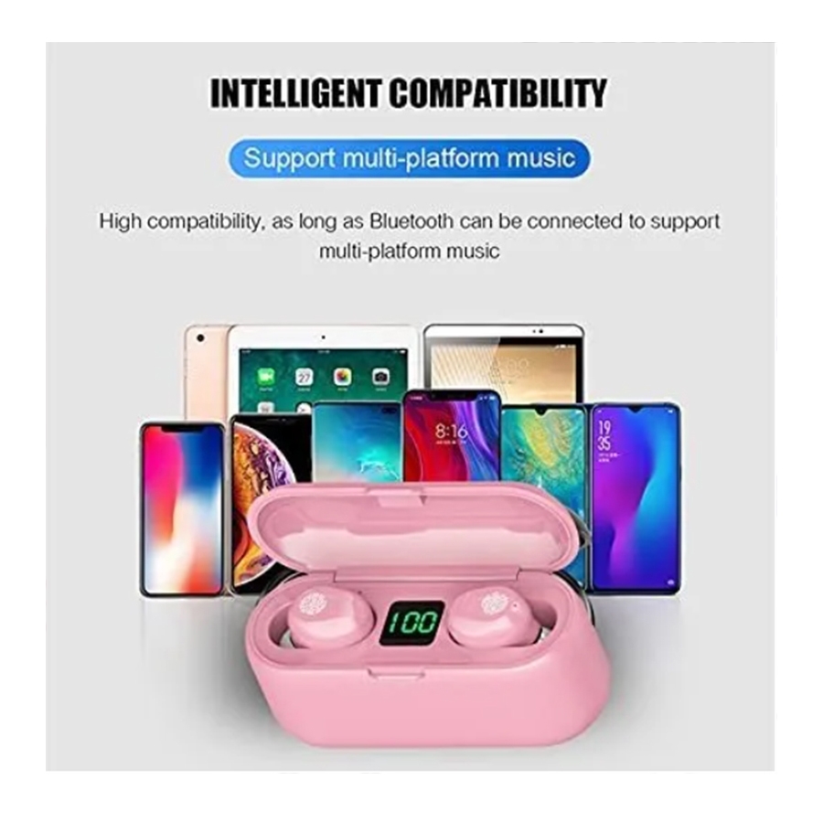 Foto 4 pulgar | Auriculares Intraurales Inalámbricos Bluetooth F9 V50 Negros - Venta Internacional