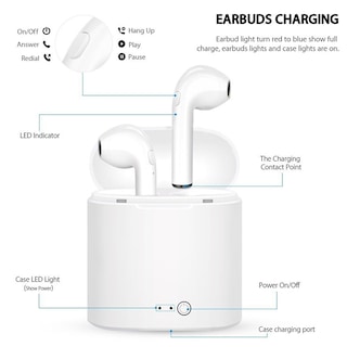 Foto 4 | Auriculares Bluetooth I7s Tws Music Sports Con Micrófono - Venta Internacional