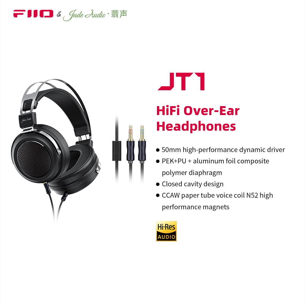 Foto 3 | Auriculares de Estudio Fiio/Jadeaudio Jt1 con Micrófono de 50 mm - Venta Internacional