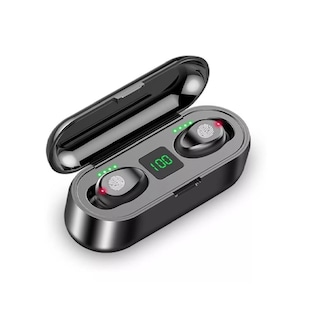 Foto 1 | Auriculares Inalámbricos Lenovo F9 Bluetooth 5.0 TWS Negros