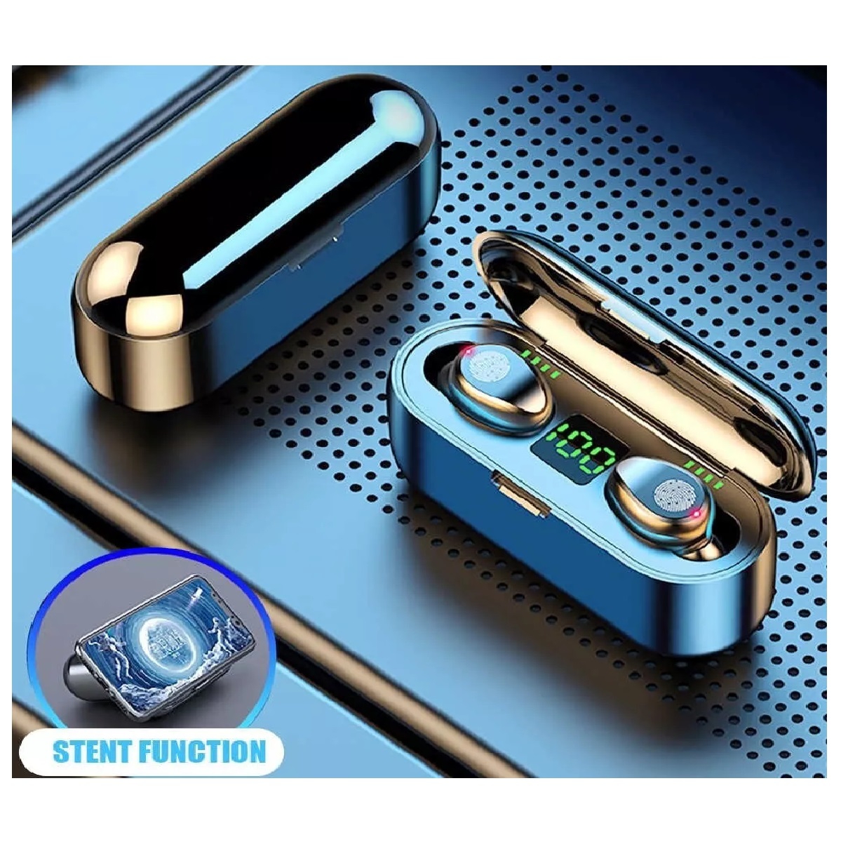 Foto 6 pulgar | Auriculares Inalámbricos Lenovo F9 Bluetooth 5.0 TWS Negros