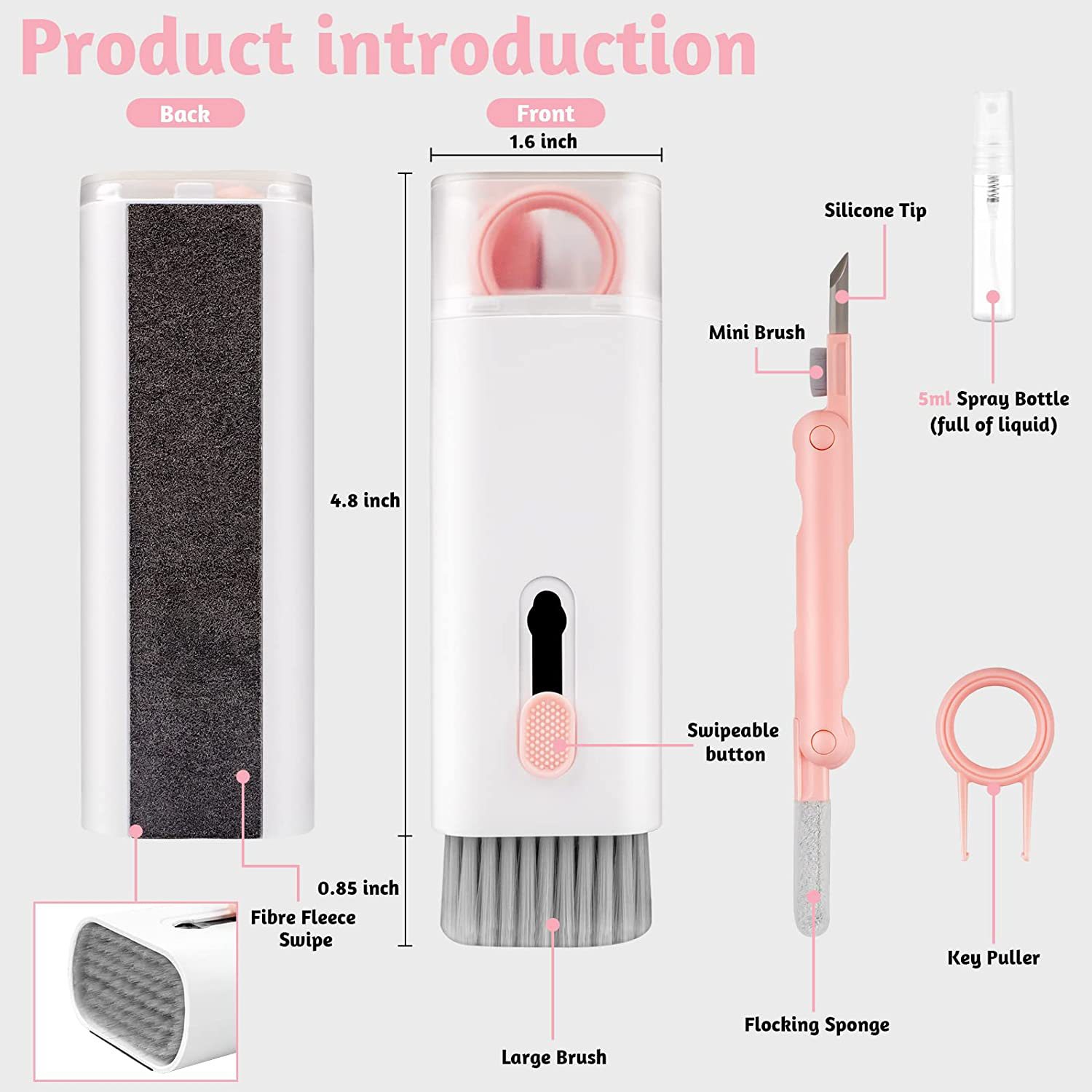 Foto 6 pulgar | Kit de Limpieza 7 en 1 para PC/Auriculares y Teléfono Celular - Venta Internacional