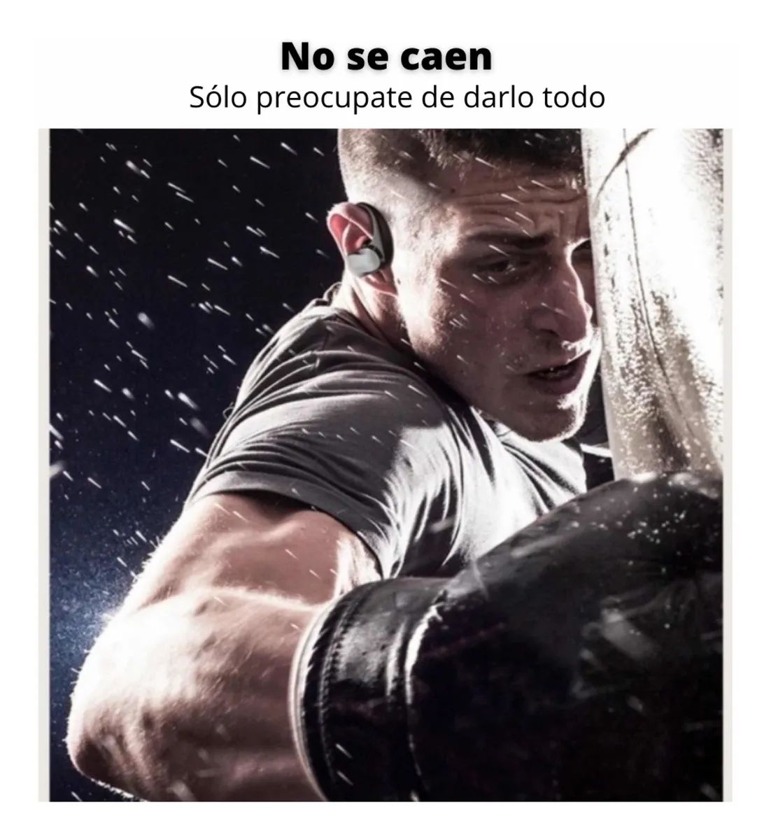Foto 6 pulgar | Auriculares Bluetooth Anticaída para IPhone y Android Deportivos - Venta Internacional