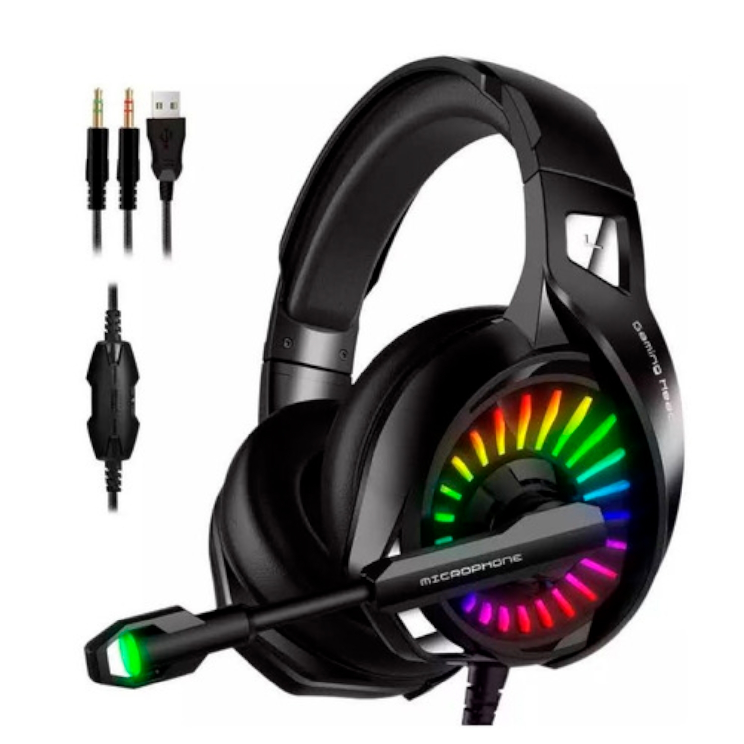 Foto 2 pulgar | Auriculares para Jugadores con Sonido Estéreo con Luz RGB - Venta Internacional