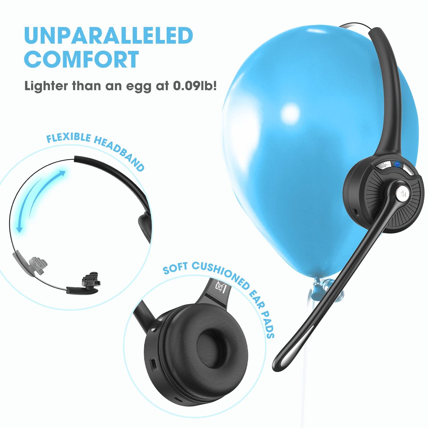 Foto 6 pulgar | Auriculares Bluetooth Caymuller con Micrófono Inalámbrico En La Oreja - Venta Internacional
