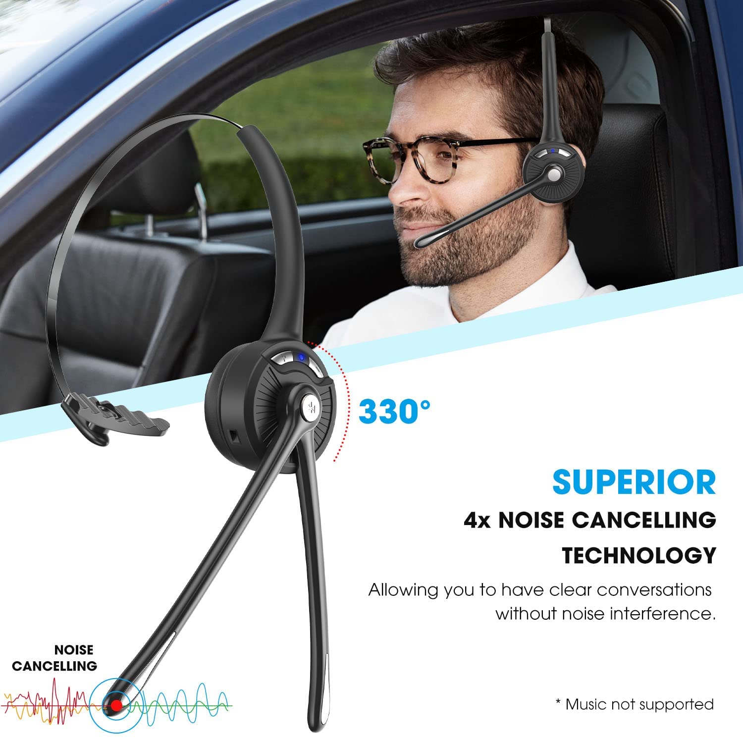 Foto 7 pulgar | Auriculares Bluetooth Caymuller con Micrófono Inalámbrico En La Oreja - Venta Internacional