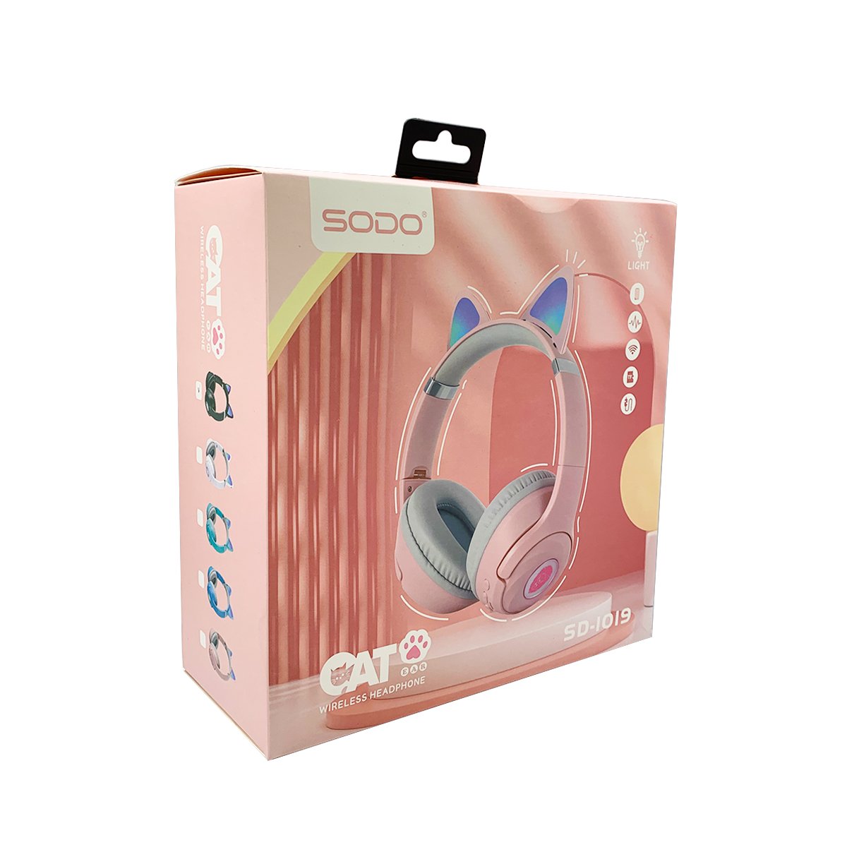 Foto 4 pulgar | Auriculares Inalámbricos Bluetooth Para Niños Led Light Pink Cat E - Venta Internacional