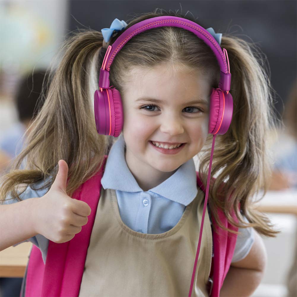 Foto 6 pulgar | Auriculares Powmee M1 Plegables Ajustables y Estéreo en color Morado para Niños