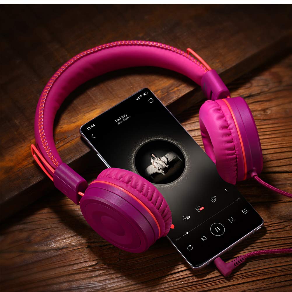 Foto 7 pulgar | Auriculares Powmee M1 Plegables Ajustables y Estéreo en color Morado para Niños