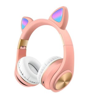 Foto 6 | Auriculares Inalámbricos Bluetooth 5.0 Cat Premium Cat Pink - Venta Internacional