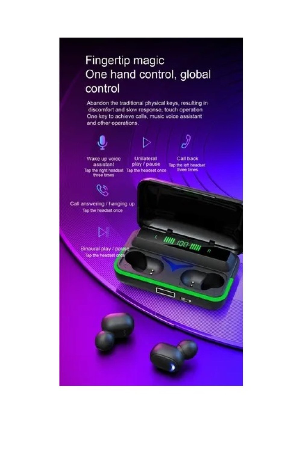 Foto 4 pulgar | Auriculares Intraurales Inalámbricos E10 Buds Gamer Bluetooth 5.1 - Venta Internacional